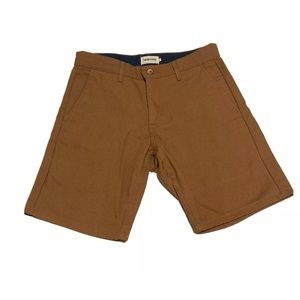 NWOT TAYLOR STITCH 8" Shorts Mens Flat Front Duck Canvas Denim Cotton Size 31